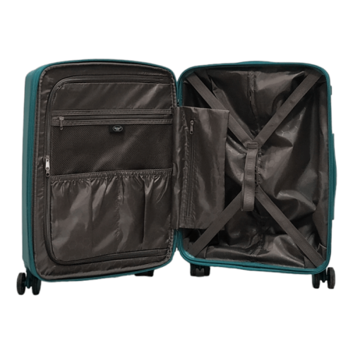 Чемодан маленький S полипропилен Airtex 223 58×40×22см 38л Бирюзовый