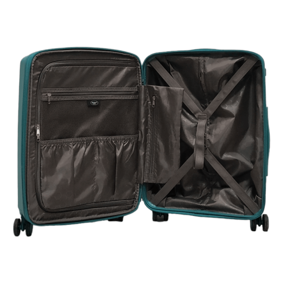 Чемодан маленький S полипропилен Airtex 223 58×40×22см 38л Бирюзовый