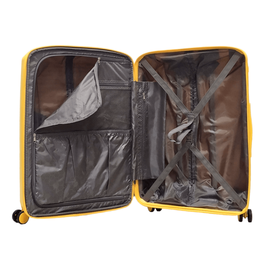 Чемодан средний M полипропилен Airtex 223 68×48×26см 68л Желтый