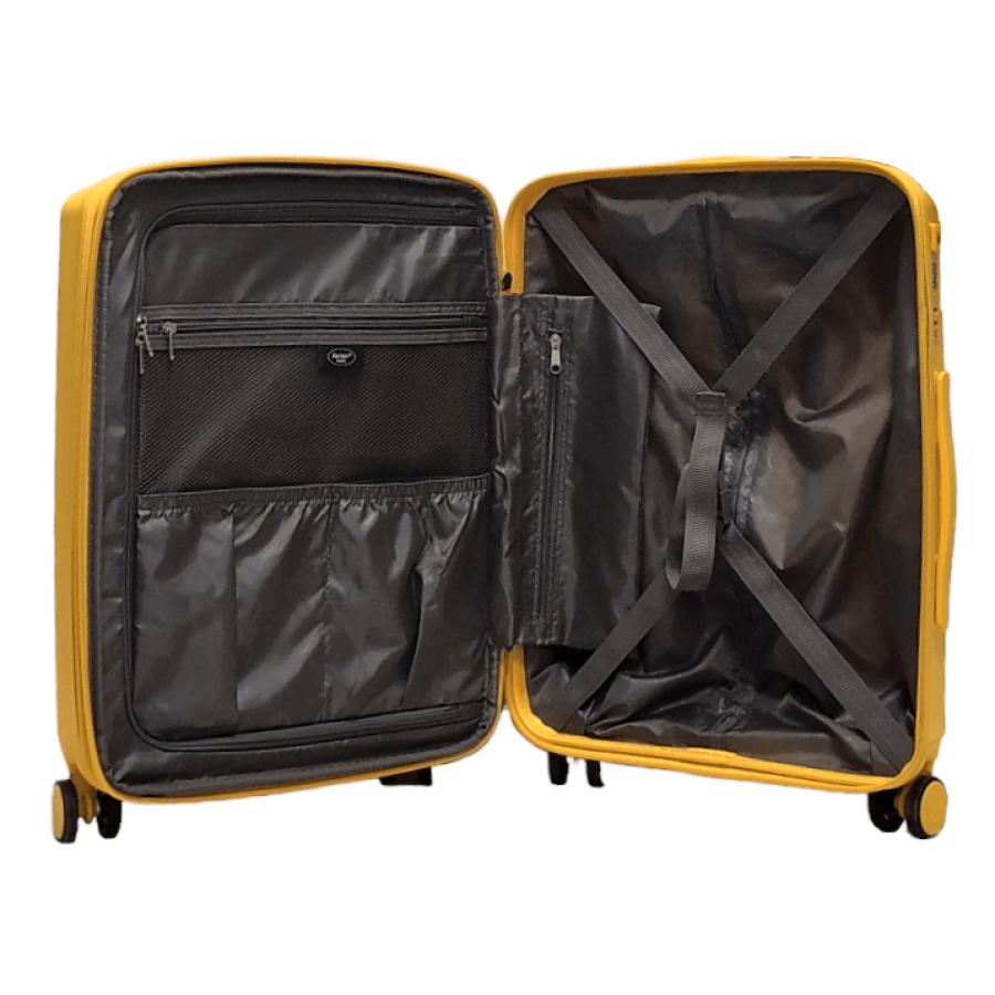 Чемодан маленький S полипропилен Airtex 223 58×40×22см 38л Желтый