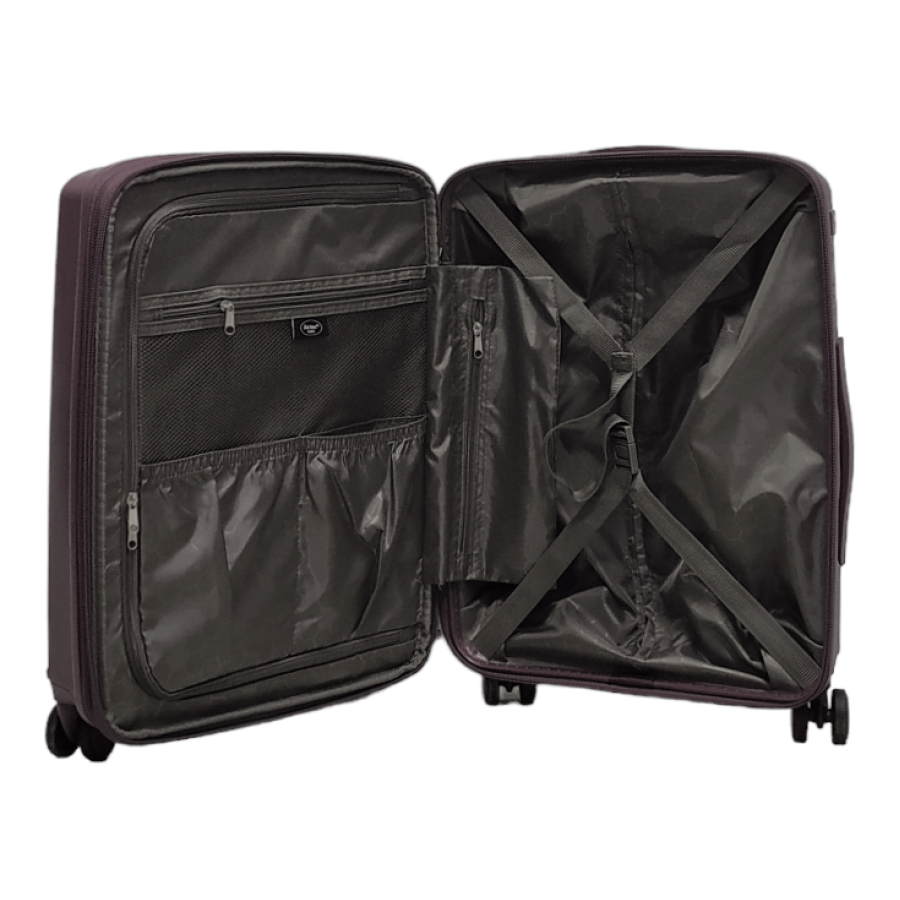 Чемодан маленький S полипропилен Airtex 223 58×40×22см 38л Фиолетовый
