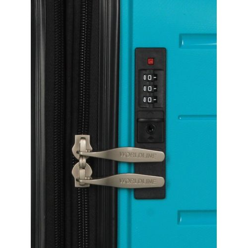 Чемодан большой L полипропилен  Worldline Airtex 282 109л 74×47×30см Бирюзовый