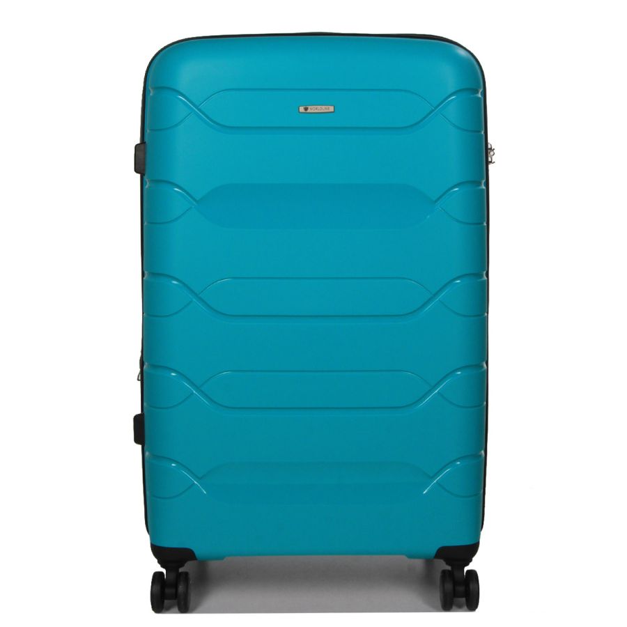 Чемодан большой L полипропилен  Worldline Airtex 282 109л 74×47×30см Бирюзовый