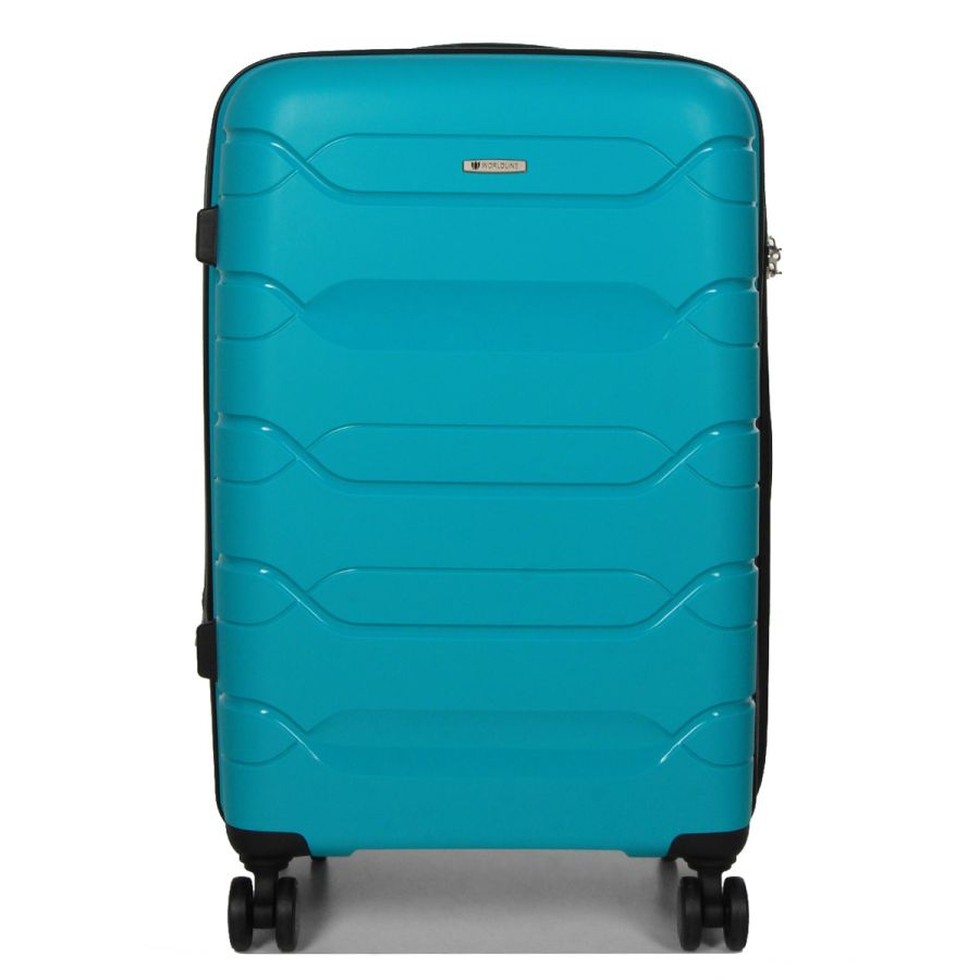 Чемодан средний M полипропилен Worldline Airtex 282 74л 64×41×26см Бирюзовый