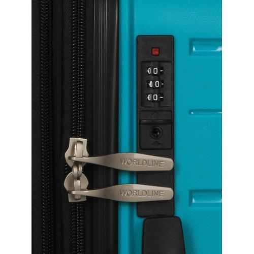 Чемодан маленький S полипропилен  Worldline Airtex 282 46л 54×36×23см Бирюзовый
