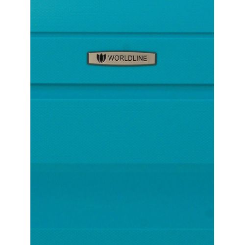 Чемодан маленький S полипропилен  Worldline Airtex 282 46л 54×36×23см Бирюзовый