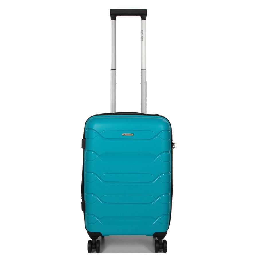 Чемодан маленький S полипропилен  Worldline Airtex 282 46л 54×36×23см Бирюзовый