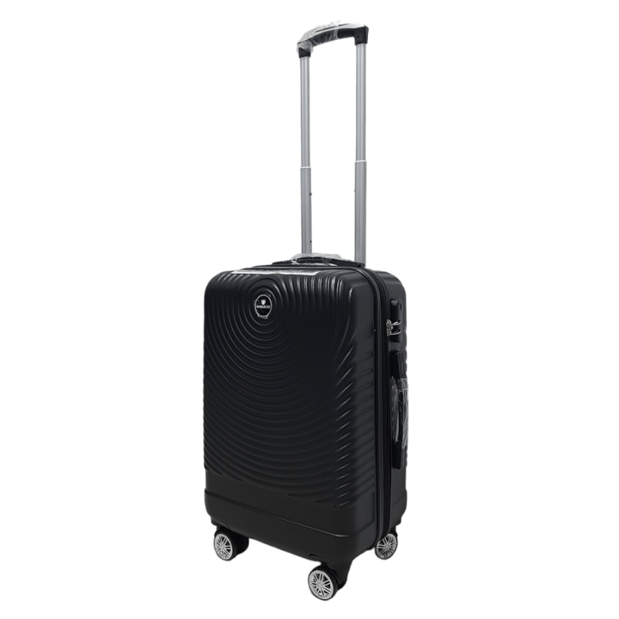 Чемодан маленький S ABS-пластик Worldline Airtex 652 60×39×25см 58л Черный
