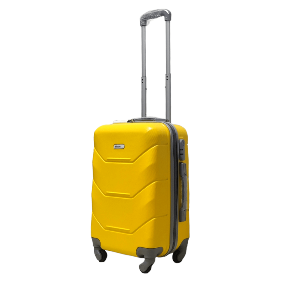Чемодан маленький S ABS-пластик Milano bag 147M 55×38×23см 45л Желтый