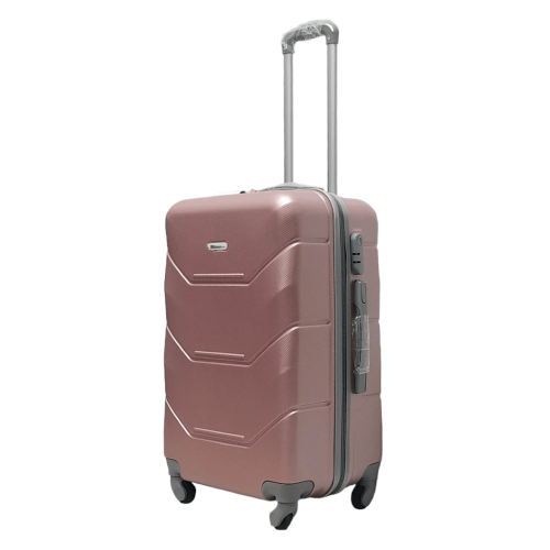 Чемодан средний M ABS-пластик Milano bag 147M 66×46×29см 80л Розовое золото