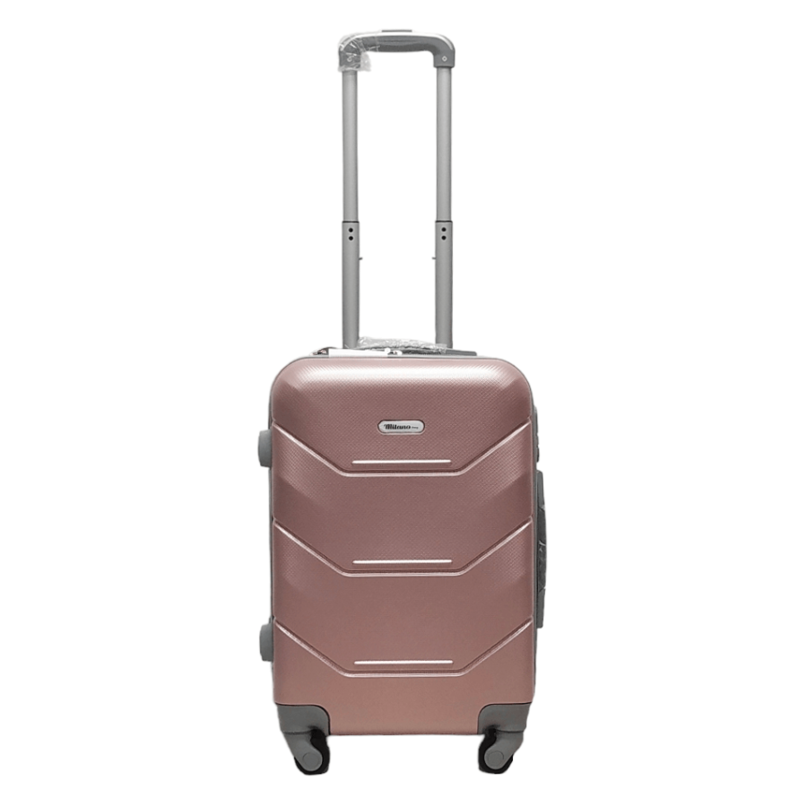 Чемодан маленький S ABS-пластик Milano bag 147M 55×38×23см 45л Розовое золото