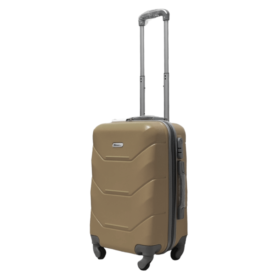 Чемодан маленький S ABS-пластик Milano bag 147M 55×38×23см 45л Золотой