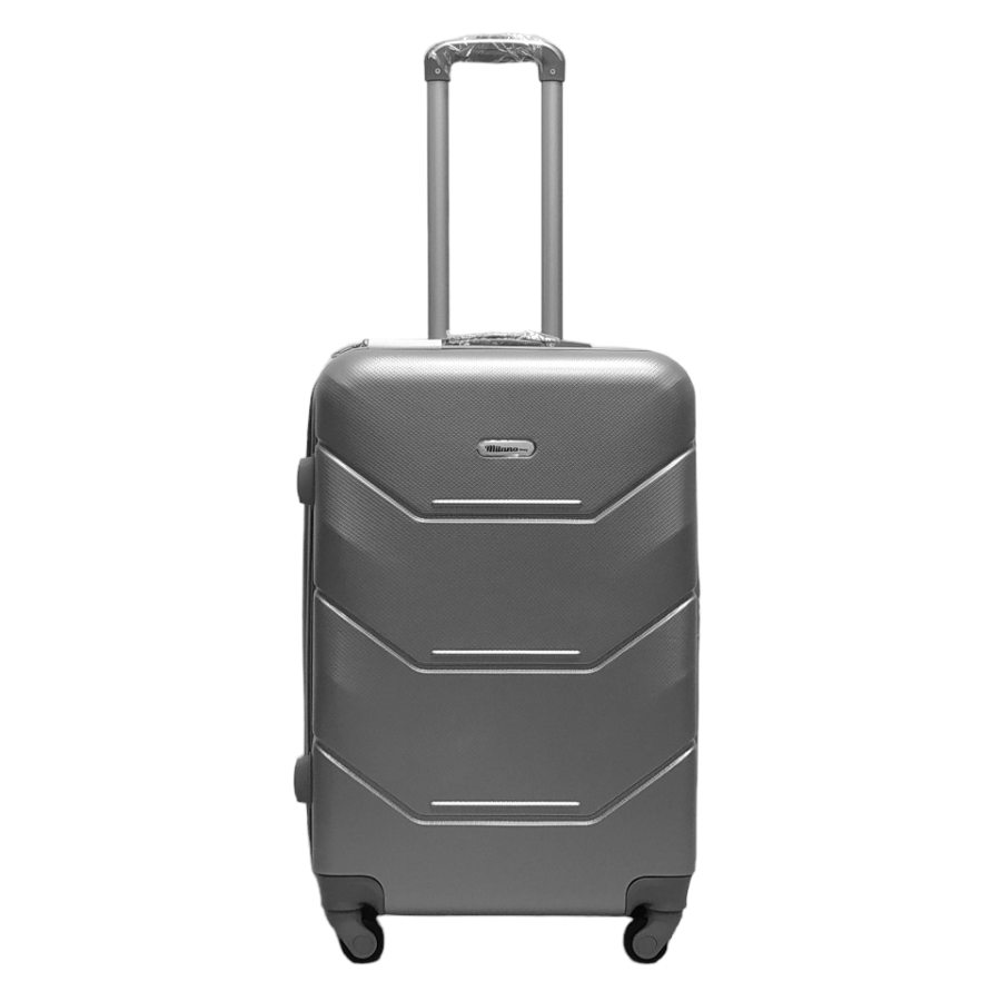Чемодан средний M ABS-пластик Milano bag 147M 66×46×29см 80л Серебряный
