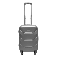 Чемодан маленький S ABS-пластик Milano bag 147M 55×38×23см 45л Серебряный