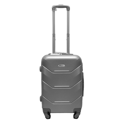 Чемодан маленький S ABS-пластик Milano bag 147M 55×38×23см 45л Серебряный
