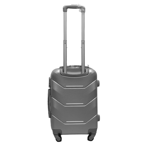 Чемодан маленький S ABS-пластик Milano bag 147M 55×38×23см 45л Серебряный
