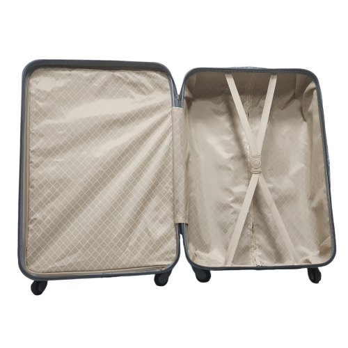 Чемодан маленький S ABS-пластик Milano bag 147M 55×38×23см 45л Серебряный