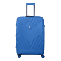 Чемодан большой L полипропилен Airteх 639 78×50×31см 114л Синий