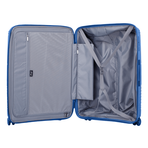 Чемодан маленький S полипропилен Airtex 639 55×38×21см 44л Синий