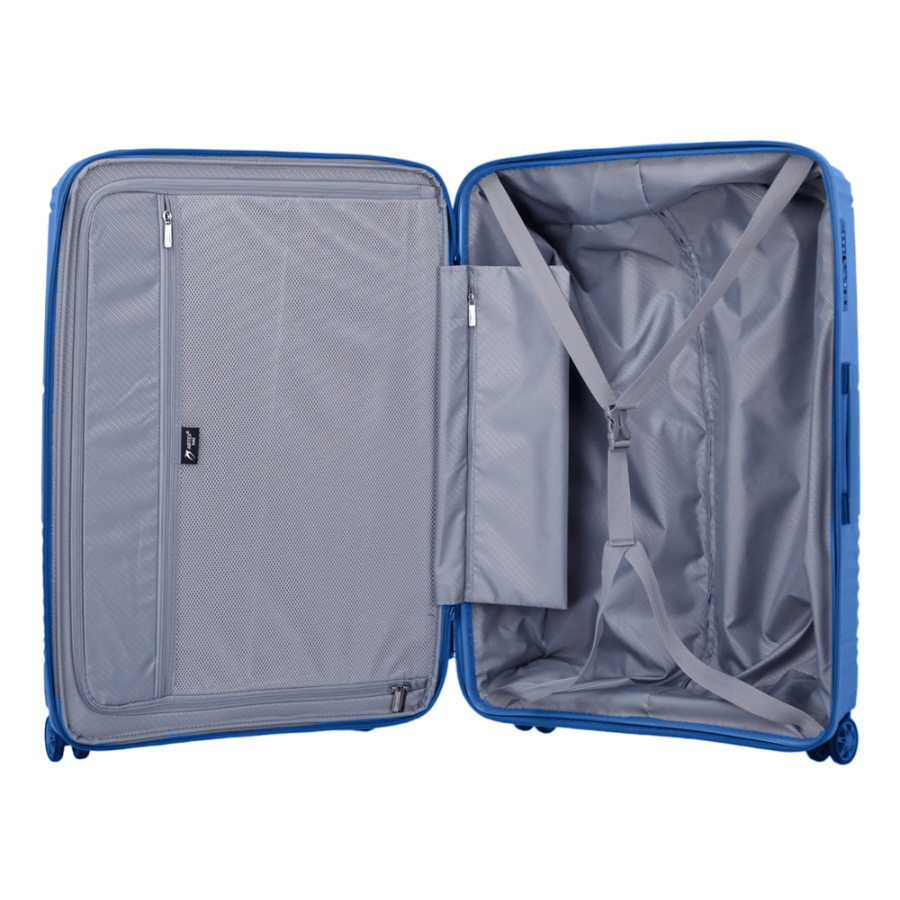 Чемодан маленький S полипропилен Airtex 639 55×38×21см 44л Синий