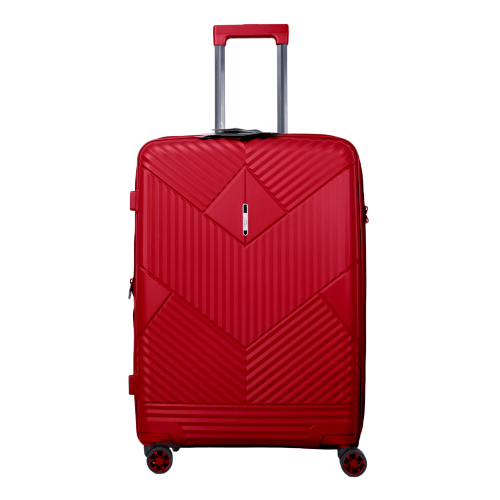 Чемодан маленький S полипропилен с расширением Airtex 639 55×38×21см 44л Красный