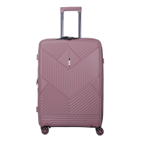 Чемодан большой L полипропилен Airteх 639 78×50×31см 114л Розовое золото