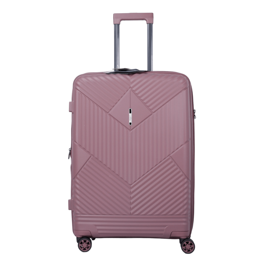 Чемодан средний M полипропилен Airtex 639 69×44×27см 77л Розовое золото