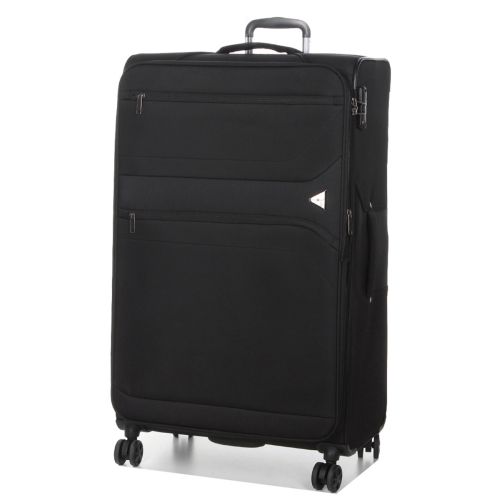 Чемодан большой XL тканевый с расширением Snowball 21504 90×54×31см  130+12л Черный