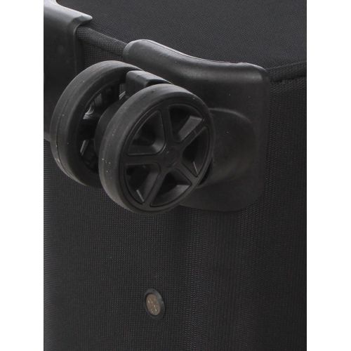 Чемодан мини XS тканевый с расширением Snowball 21504 48×35×21см 26+5л Черный