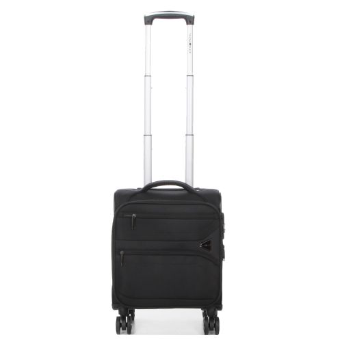 Чемодан мини XS тканевый с расширением Snowball 21504 48×35×21см 26+5л Черный
