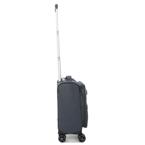 Чемодан мини XS тканевый с расширением Snowball 21504 48×35×21см 26+5л Серый