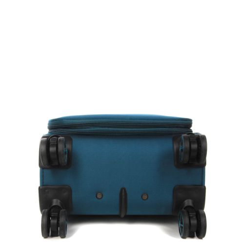 Чемодан мини XS тканевый с расширением Snowball 21504 48×35×21см 26+5л Морская волна