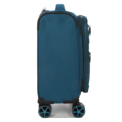 Чемодан мини XS тканевый с расширением Snowball 21504 48×35×21см 26+5л Морская волна