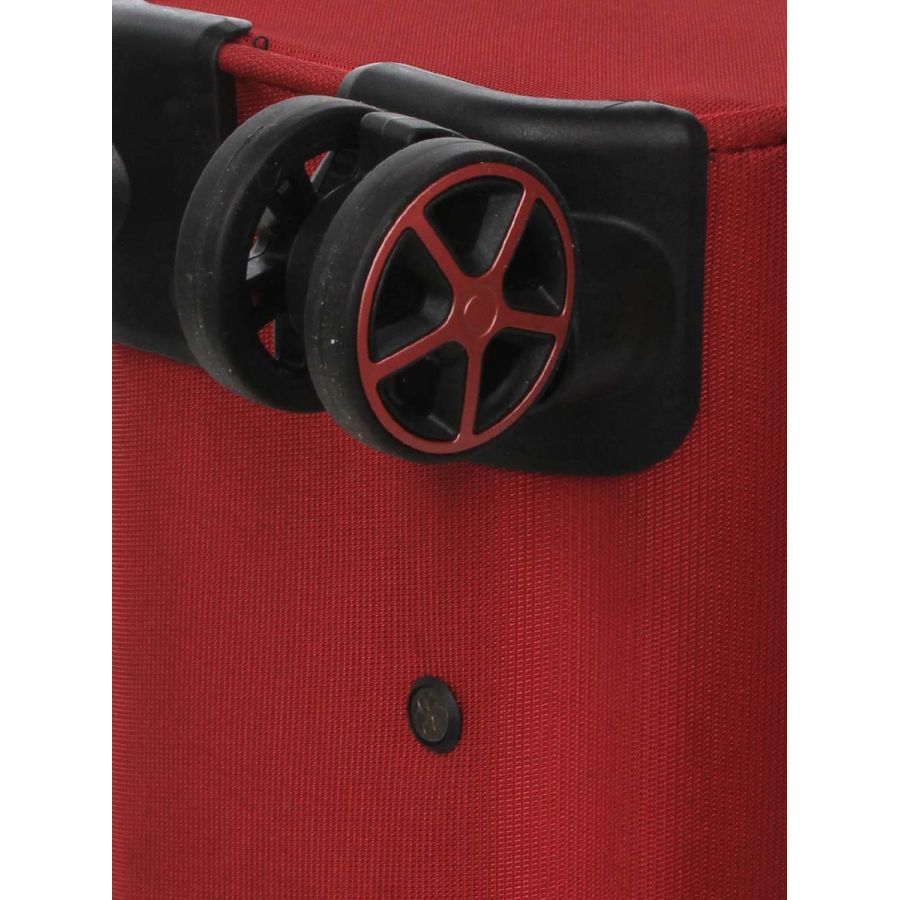 Чемодан мини XS тканевый с расширением Snowball 21504 48×35×21см 26+5л Красный