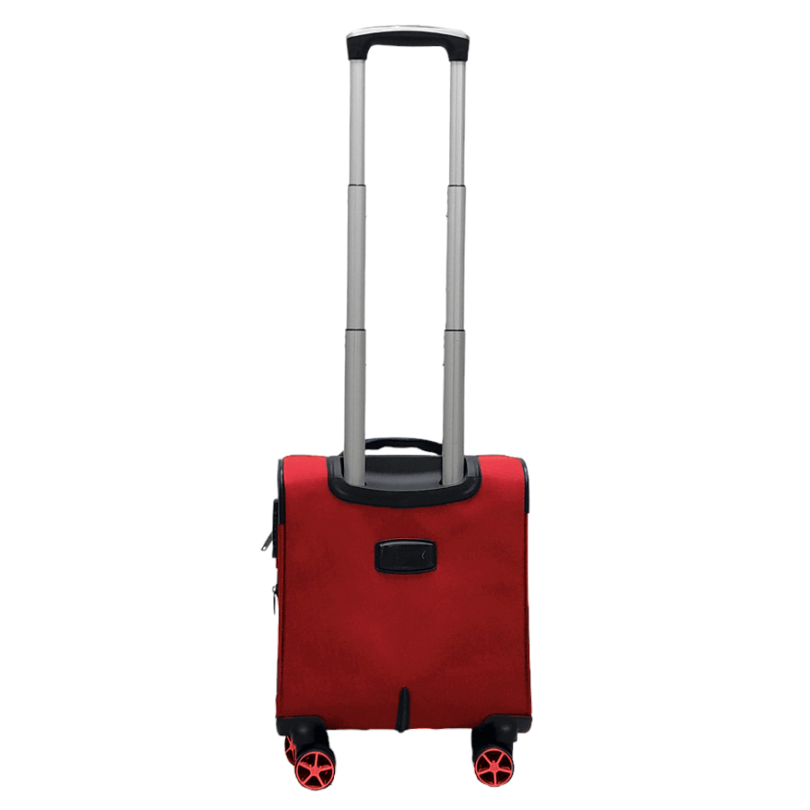 Чемодан мини XS тканевый с расширением Snowball 21504 48×35×21см 26+5л Красный