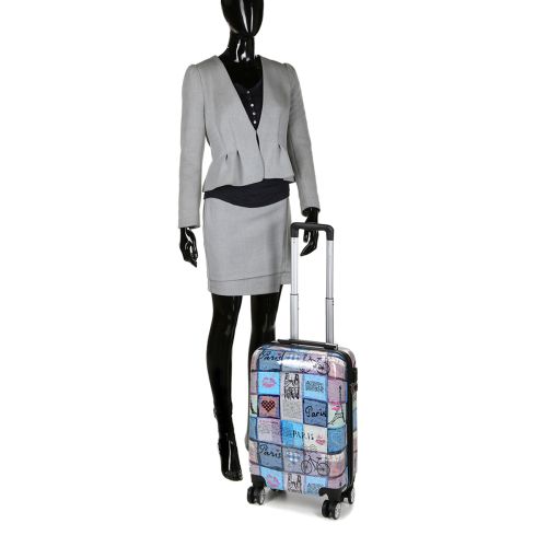 Чемодан малый S Madisson Snowball 36820C поликарбонат Разноцветный