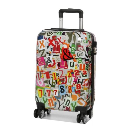 Чемодан малый S Madisson Snowball 36820F поликарбонат Разноцветный