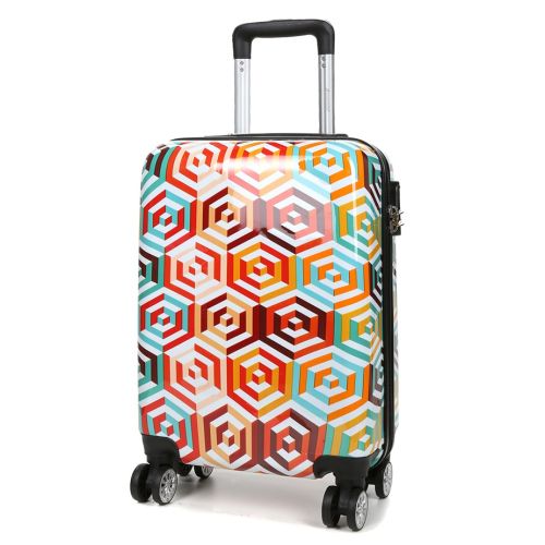 Чемодан маленький S для ручной клади Madisson Snowball 36820G 30л поликарбонат Разноцветный