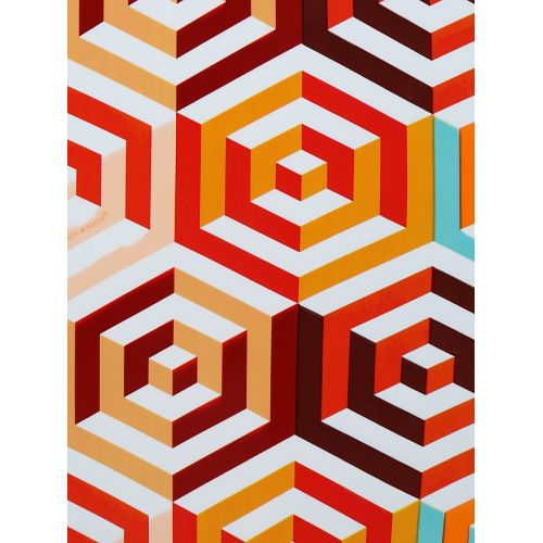 Чемодан маленький S для ручной клади Madisson Snowball 36820G 30л поликарбонат Разноцветный