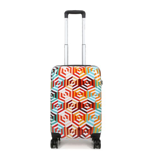 Чемодан маленький S для ручной клади Madisson Snowball 36820G 30л поликарбонат Разноцветный