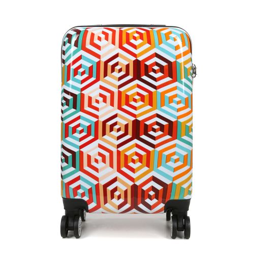 Чемодан маленький S для ручной клади Madisson Snowball 36820G 30л поликарбонат Разноцветный