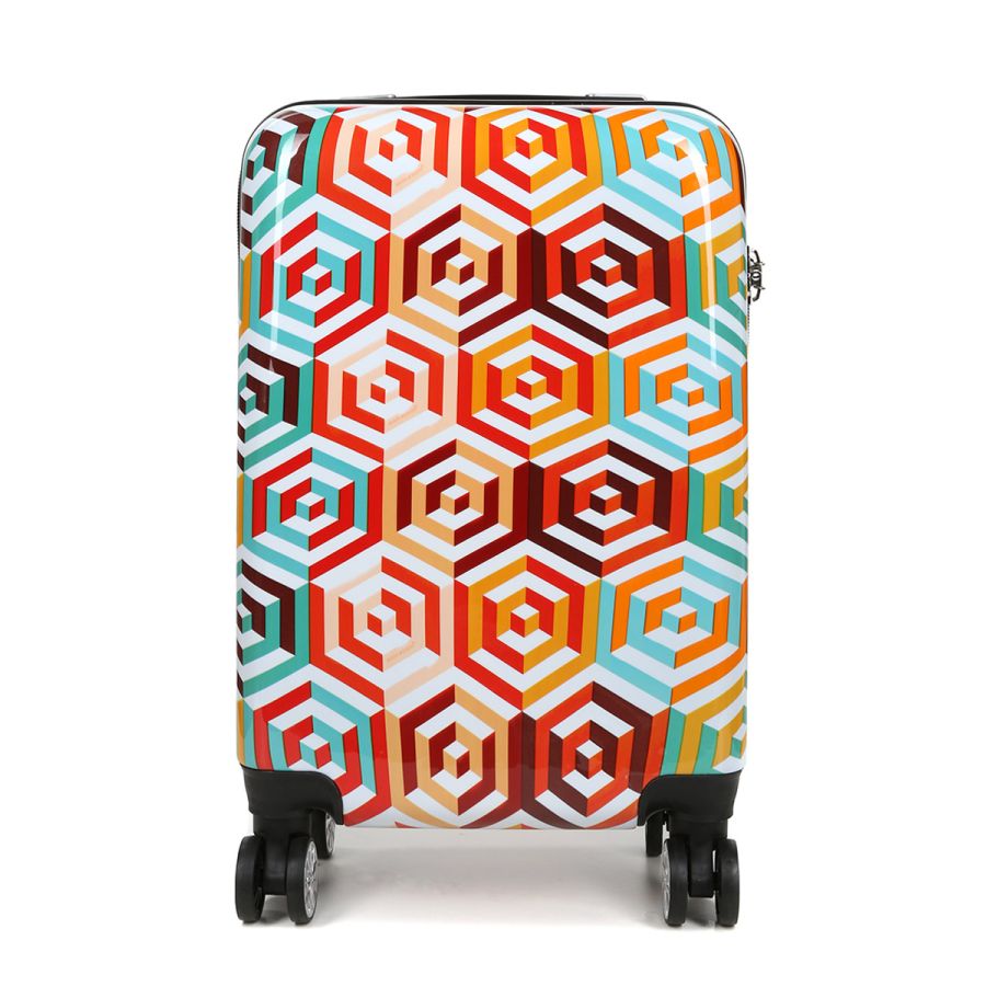 Чемодан маленький S для ручной клади Madisson Snowball 36820G 30л поликарбонат Разноцветный