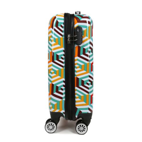 Чемодан маленький S для ручной клади Madisson Snowball 36820G 30л поликарбонат Разноцветный