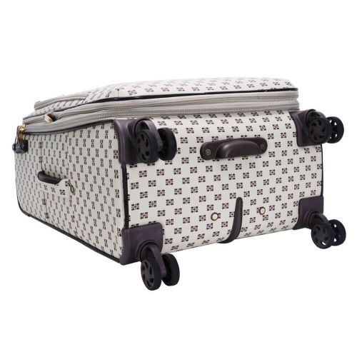 Чемодан большой L тканевый Snowball 39204 104+16 л поливинилхлорид Кремовый