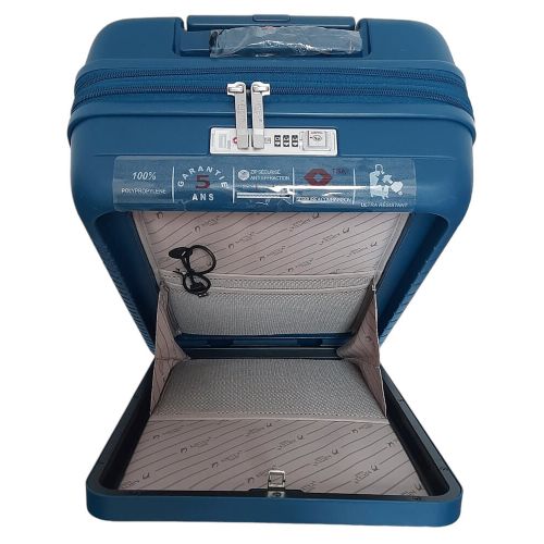 Чемодан малый S для ручной клади Airtex 642 40л полипропилен Тёмно-синий
