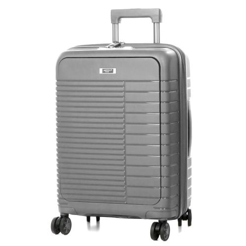 Чемодан малый S для ручной клади Airtex 642 полипропилен 40л Серебряный
