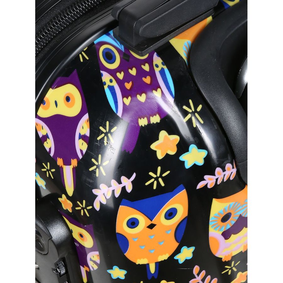Чемодан средний M поликарбонат Worldline Airtex 809/black_hibou Разноцветный