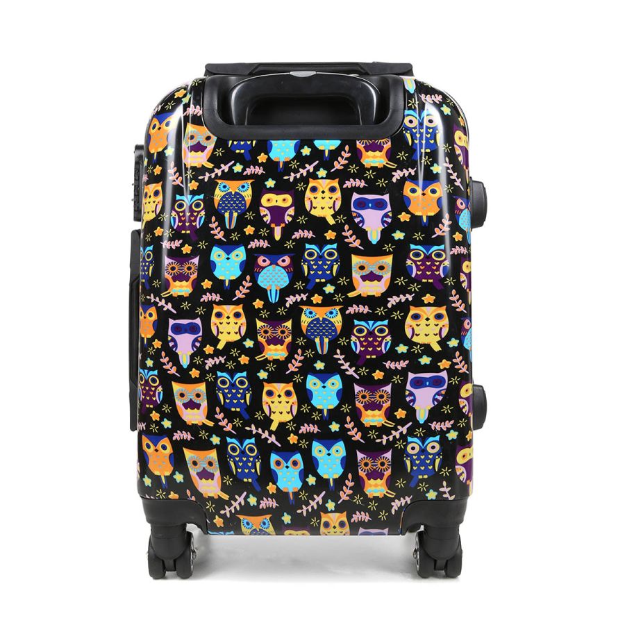 Чемодан средний M поликарбонат Worldline Airtex 809/black_hibou Разноцветный