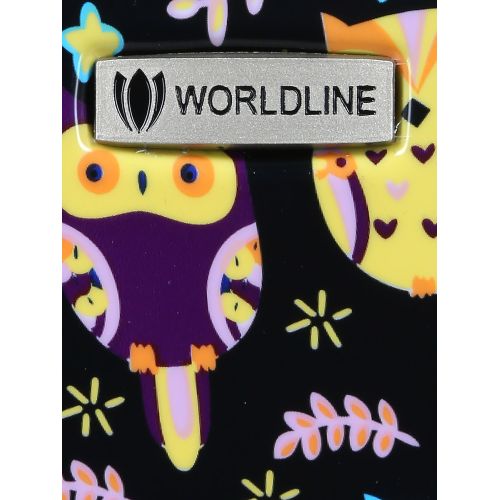 Чемодан маленький S поликарбонат Worldline Airtex 809/black_hibou ручная кладь Разноцветный