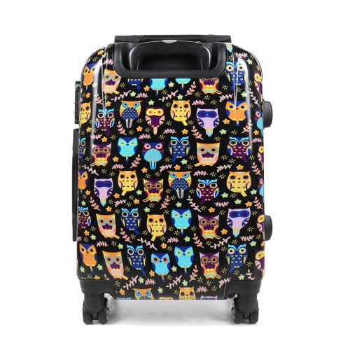 Чемодан маленький S поликарбонат Worldline Airtex 809/black_hibou ручная кладь Разноцветный